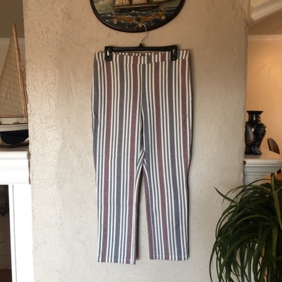 Free People Striped Mod Linen Trouser - Picture 5 of 8